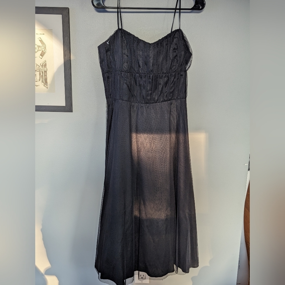 As U Wish Juniors Black Tulle Dress Size 13